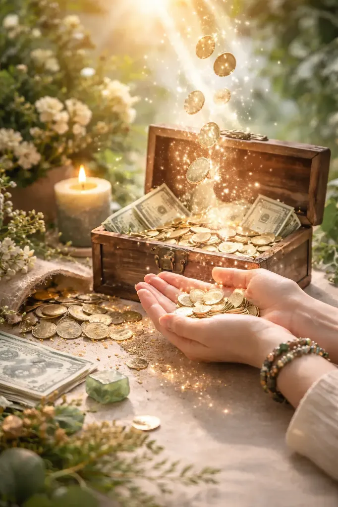 Rituel guidé contre l'anxiété financière.